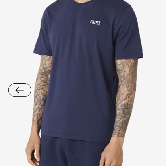 FILA T-Shirt Set of 2 Skylar Tee Shirt Short Sleeve Gym Top Navy Black Medium M - Picture 5 of 13